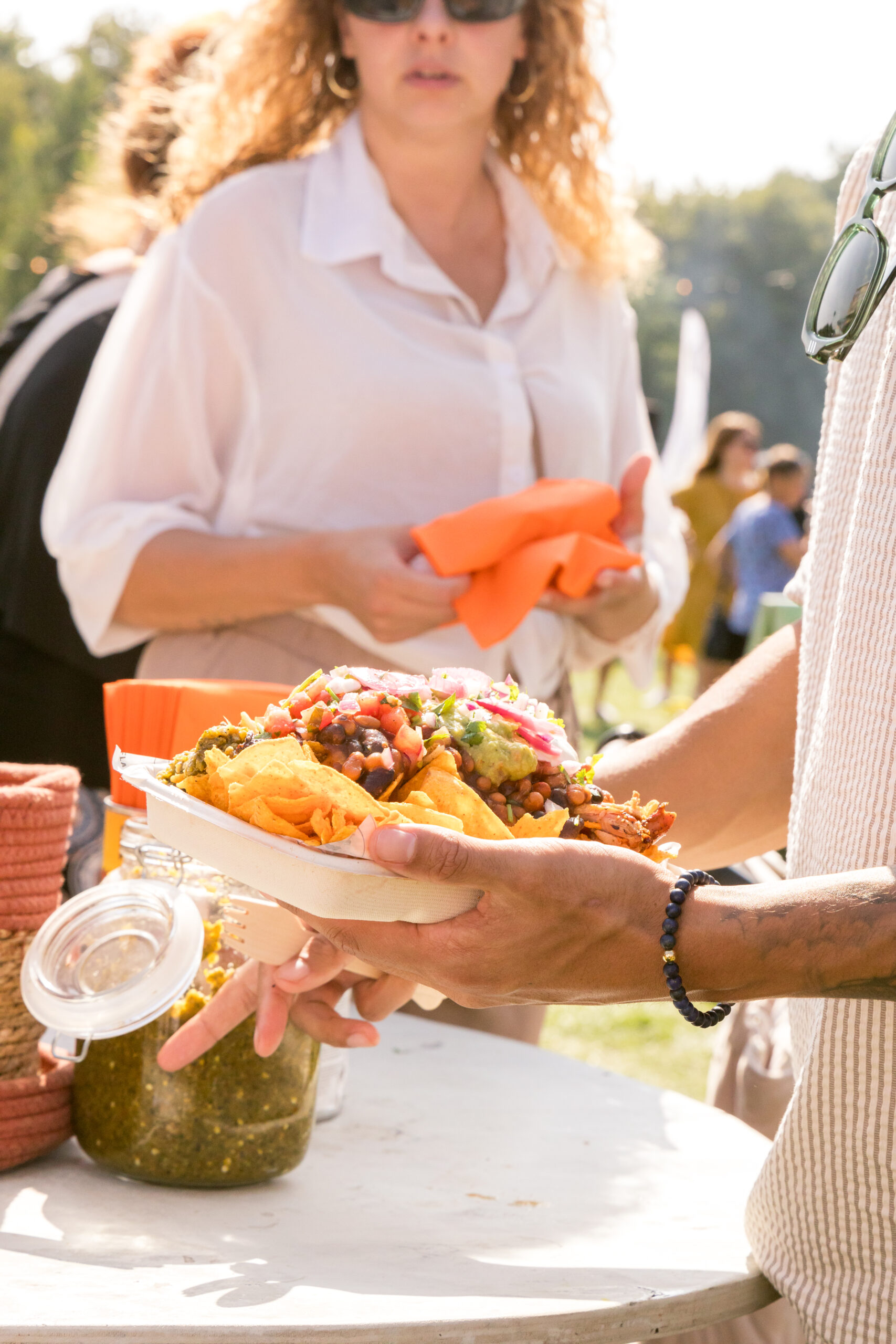 Onze foodtruck ingehuurd in het Vroesenpark in Rotterdam.